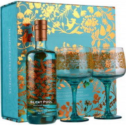Silent Pool Gin 70cl with 2 Glasses Gift Set