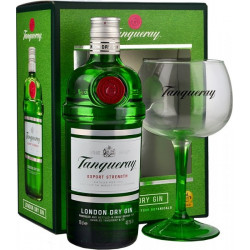 Tanqueray Export Strength Gin 70cl & Copa Glass Gift Pack