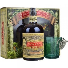 Don Papa 7 Year Old Small Batch Rum 70cl with Glass Gift Pack