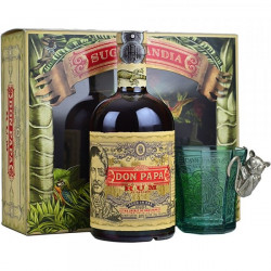 Don Papa 7 Year Old Small Batch Rum 70cl with Glass Gift Pack Don Papa 7 Year Old Small Batch Rum 70cl with Glass Gift Pack