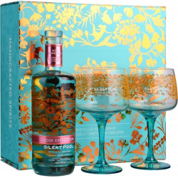 Silent Pool Rose Expression Gin 70cl with 2 Glasses Gift Set