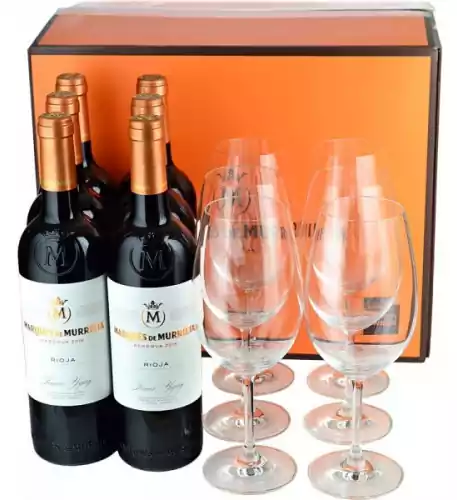 Marques de Murrieta Tinto Reserva Rioja 2015/2017 6x75cl & 6 Wine Glasses