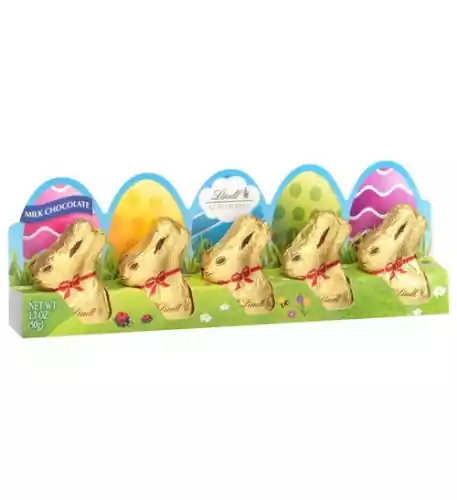 Lindt Easter Milk Chocolate Mini Gold Bunny (5-Pc, 1.7 Oz) Lindt Easter Milk Chocolate Mini Gold Bunny (5-Pc, 1.7 Oz)