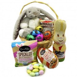 Darrell Lea Easter Gift Basket With Bunny