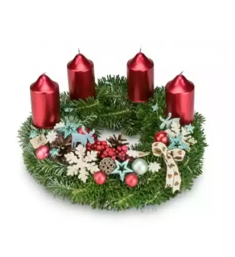 Advent wreath Reindeer (Wreath 25 cm)