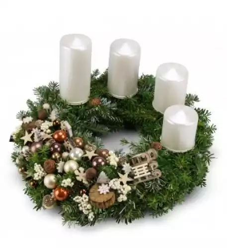 Advent wreath Pearl (Venec 25 cm)