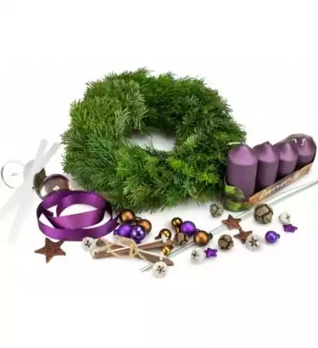 Advent wreath for home creation PURPLE