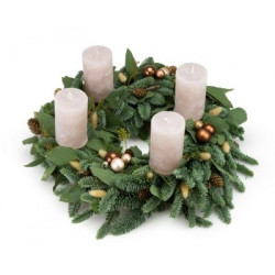 Advent wreath Luxury Bronze (Wreath 30 cm)