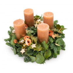 Advent wreath Luxury Orange (Wreath 30 cm)