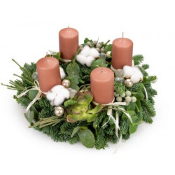 Advent wreath Luxury Coton (Wreath 30 cm)