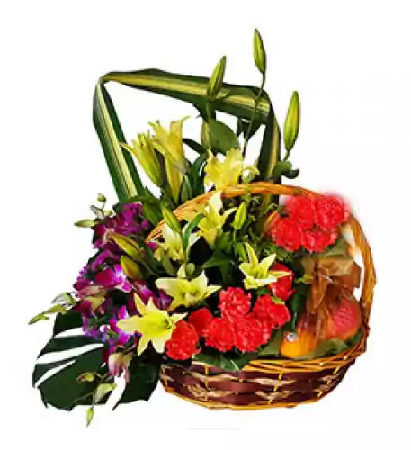 Basket Mix Seasonal Fruit garnish-5