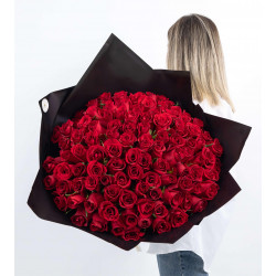 100 Beauty-Full Roses Bouquet