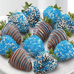 Blue Chocolate-Dipped Strawberries