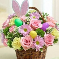 Bunny Flower Basket
