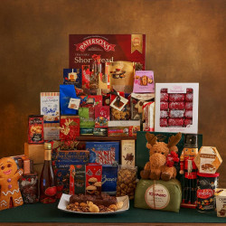 'Christmas Greetings' Luxury Wooden Chest Box Gift Hamper