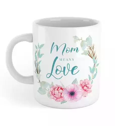 'MOM means Love' Gift Mug