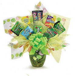 'Just Green' Wonka Candy Bouquet