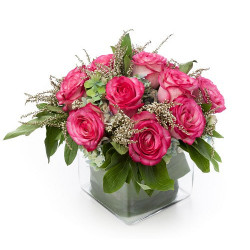 'Rosy Garden' Birthday Vase
