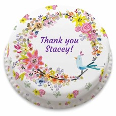 Thank You Birdie Cake (Small Party Cake (Serves 10-12))