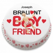 brilliant boyfriend cake (letterbox gift cakes(serves2-4))
