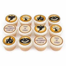 12 silhouette cupcakes