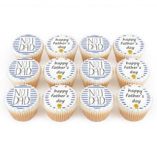 12 Blue No.1 Cupcakes