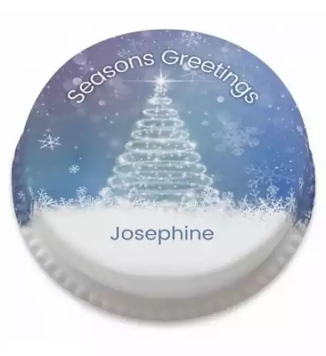 blue festive tree cake (Serves 2-4)