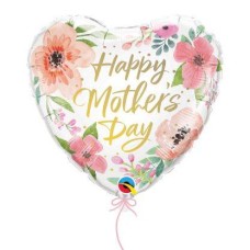Pink Floral Heart Mum Balloon