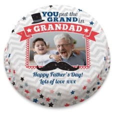 vintage grandad photo cake (letterbox gift  cake(serves 2-4))