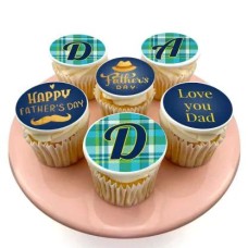 Patterned Father's Day Cupcakes