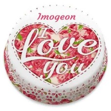 i love you cake (letterbox gift cakes(serves2-4))
