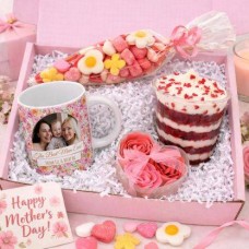 Flower Gift Set (Letterbox Cake Set (M) Serves 2)
