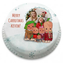 happy carrotmas photo cake (Serves 2-4)