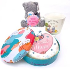 Mother's Day Ted Hamper (letterbox gift cake (serves 2-4))