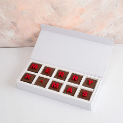 A Festive Delight Xmas box milk chocolate 10 PC