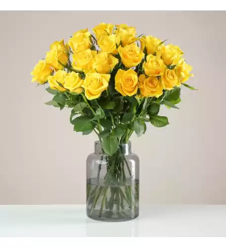 24 Fairtrade Yellow Roses