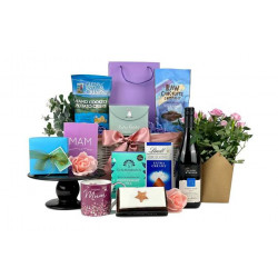 Mothers Day Flowers & Wine Gift Hamper