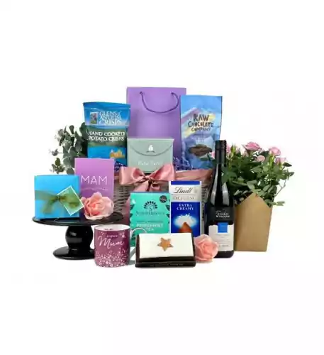 Mothers Day Flowers & Wine Gift Hamper
