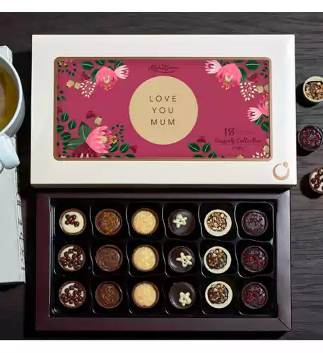 Love You Mum Personalised Chocolates - Box Of 18