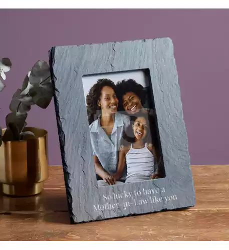 All That You Do Mother-In-Law Personalised Slate Photo Frame - Portrait 4x6