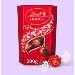Lindt Lindor Milk Chocolate Truffles Box 200g
