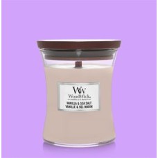 Woodwick Medium Vanilla & Sea Salt