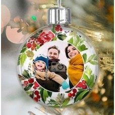 Berries & Blooms Photo Bauble