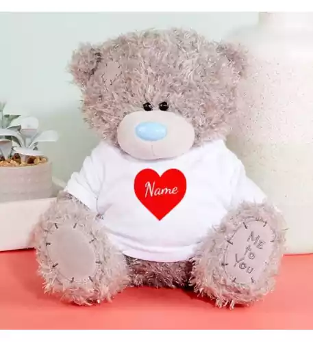 Love Heart Tatty Teddy Bear - Personalised