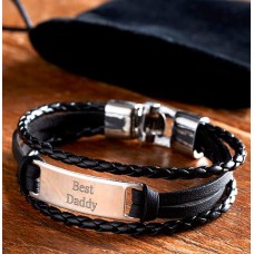 Best Daddy Personalised Men's Bracelet