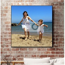 Full Photo Canvas Print - Square, Black Edge