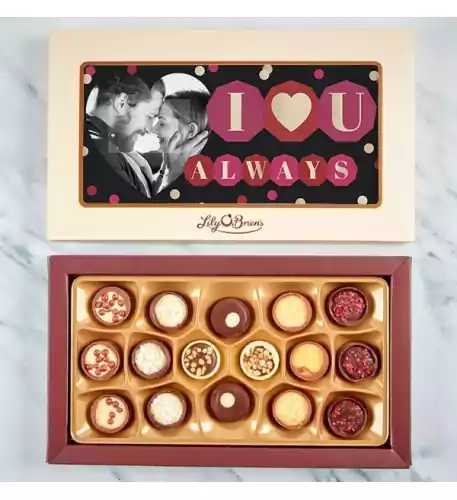 I Love You Always Photo Chocolates - Box of 16