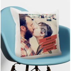 Red Banner Photo Cushion