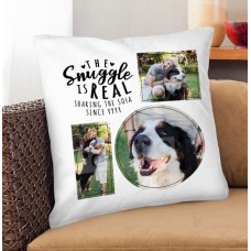 The Snuggle Is Real Photo Cushion