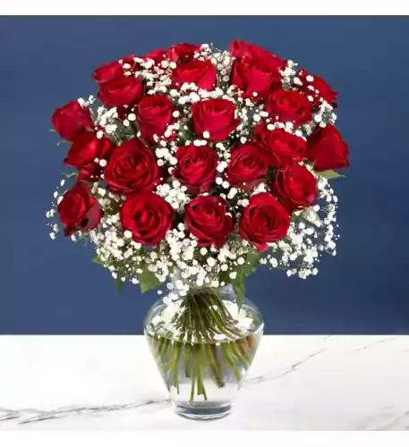Two Dozen Red Rose Bouquet